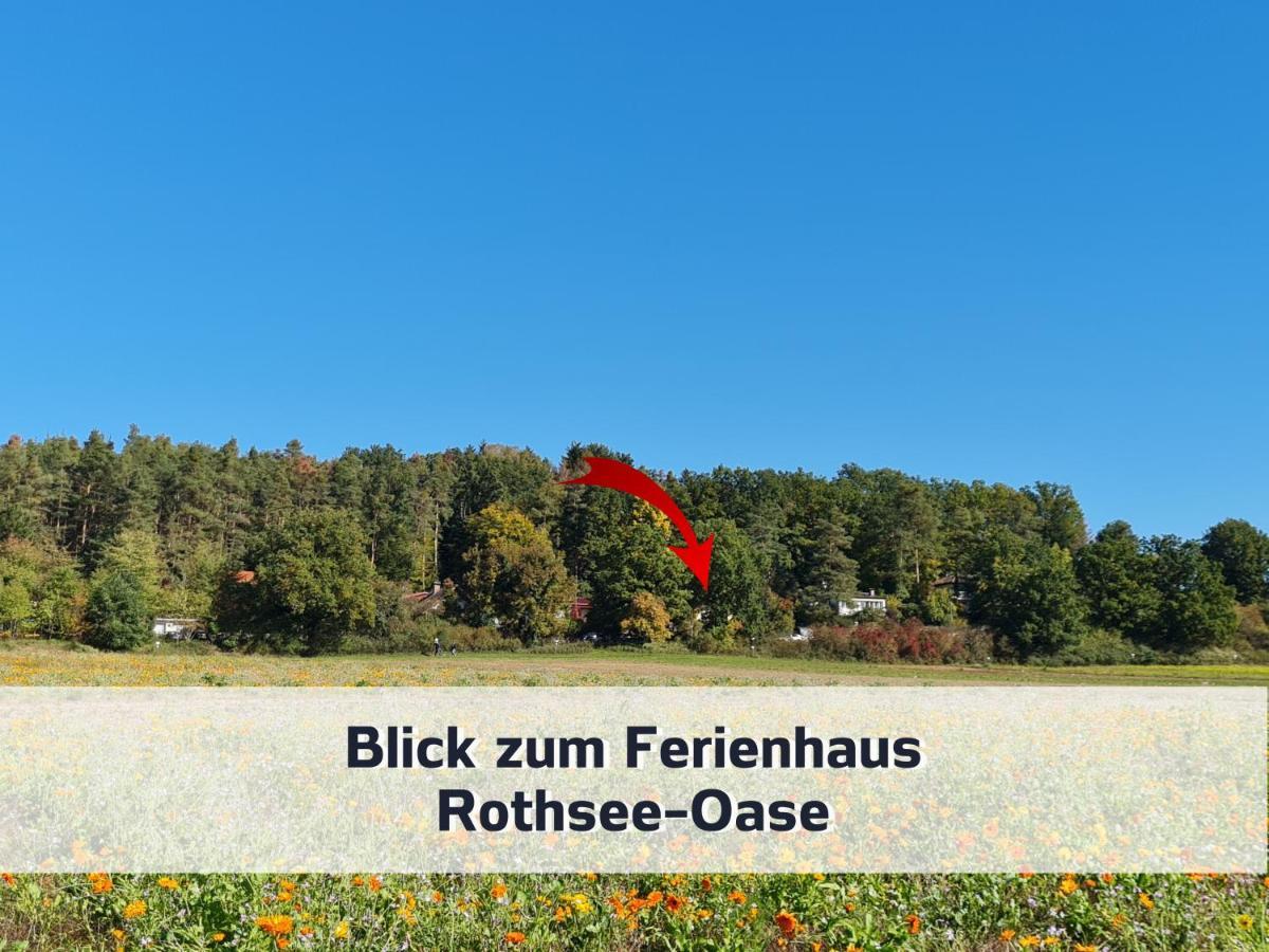 Ferienhaus Rothsee-Oase Ideale Ausgangslage Mit Tollem Ausblick, Sauna Und Privatem Garten Roth  Exterior photo