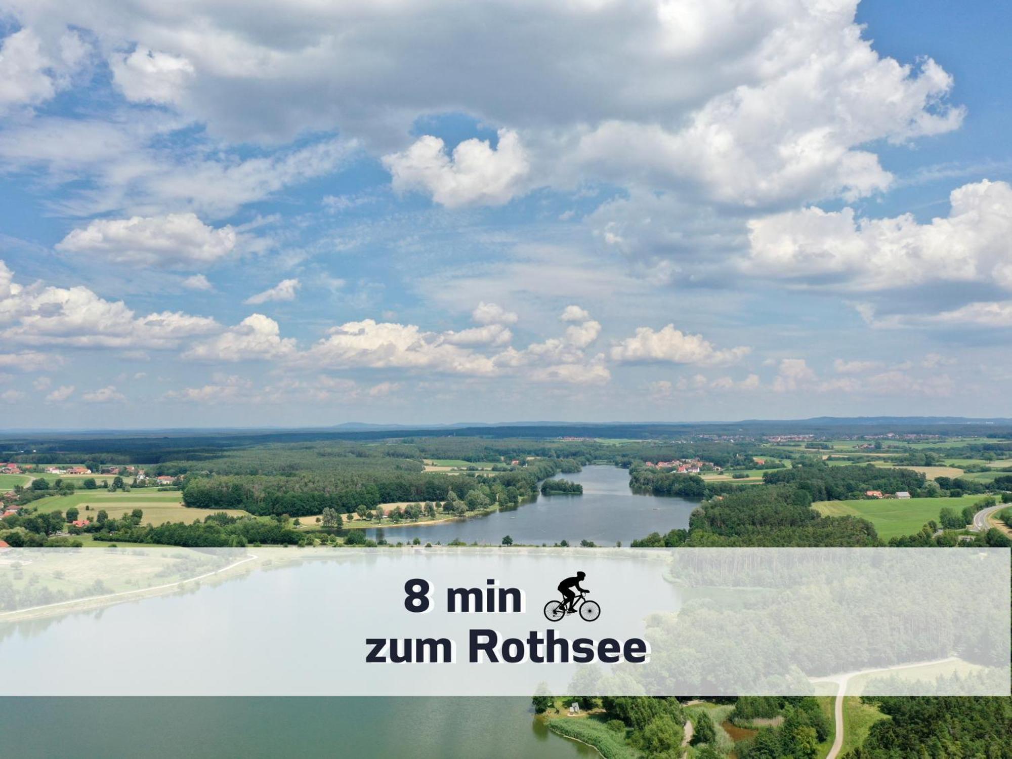 Ferienhaus Rothsee-Oase Ideale Ausgangslage Mit Tollem Ausblick, Sauna Und Privatem Garten Roth  Exterior photo